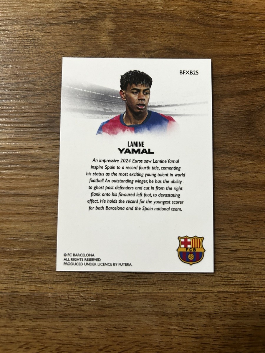 2025 Futera FX Football Soccer Card Barcelona LAMINE YAMAL Mint | eBay