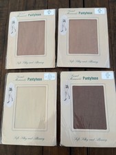 SECRET MOMENTS PANTYHOSE 4 Pairs Size L 5'7-5"9 135-165 lbs USA Vintage