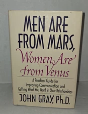 Men Are From Mars Women Are From Venus 1992 By John Gray Hardcover First Edition