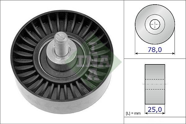 Umlenk FüHrungsrolle Keilrippenriemen FüR Fiat 2.0 2.2 Ab 04-> 9653342680-image