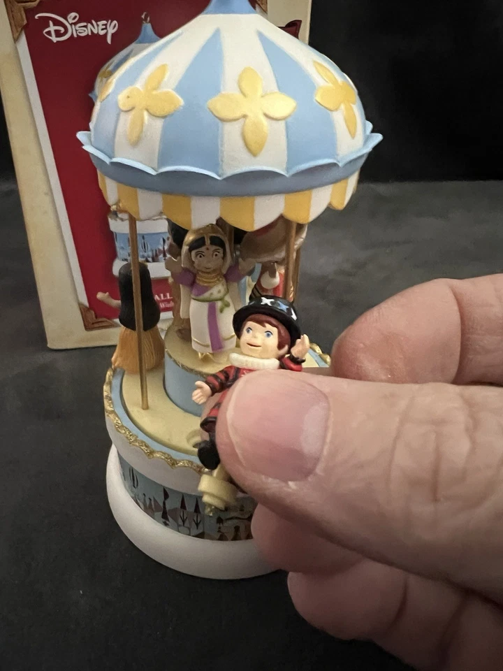 2004 Hallmark Disney Small World Wind-Up Ornament Works Needs Repair - Image 3 of 4