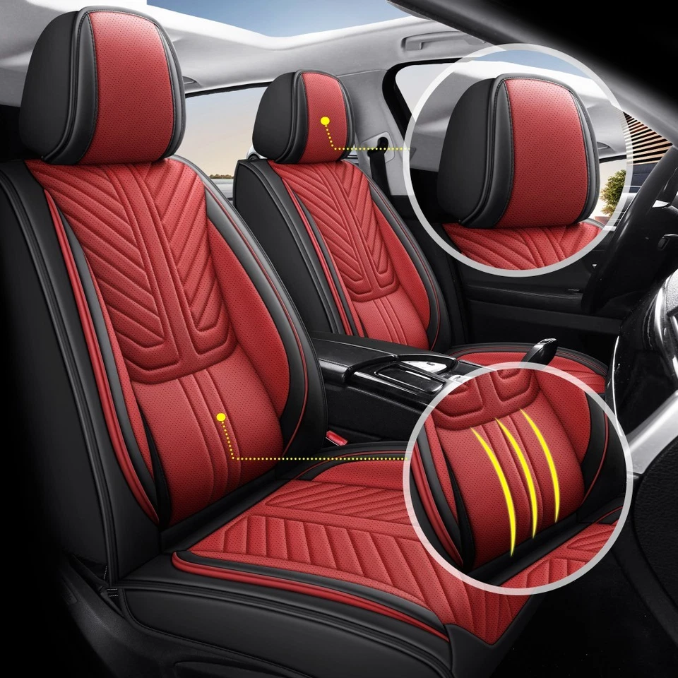 Juego completo de fundas de cojín de cuero para coche Toyota Tundra 2008-2026 Foto 2 de 4