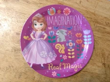 Zak! Disney Sophia The First Imagination Is The Real Magic 8" Kids Dinner Plate