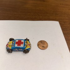 Vintage 1950s Miniature Tin Ambulance Car Japan