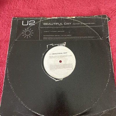 U2 Beautiful Day 12 Inch Promo Quincey & Sonance Mix