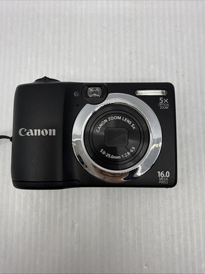 Canon PowerShot A1400 16.0 MP Digital Camera - Black for sale