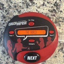 Catch Phrase Hasbro Handheld Electronic Party Game Red Black Tested and Works