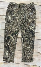 Mens Banded Tec Fleece Wader Pants Max 5 RealTree Camo Sweatpants Size Medium