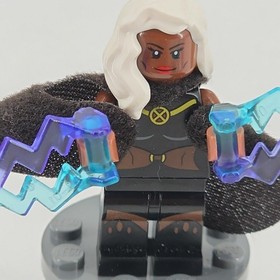 LEGO Minifigure Storm sh0116 Marvel X-Men Super Heroes 76022 Sentinel Black Suit