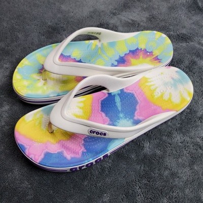 CROCS Men\'s Size 12 Bayaband Tie Dye Clog Sandals White Pink Blue Yellow Purple CROCS | Shoes | Crocs Mens Size 2 Bayaband Tie Dye Clog  main image 2