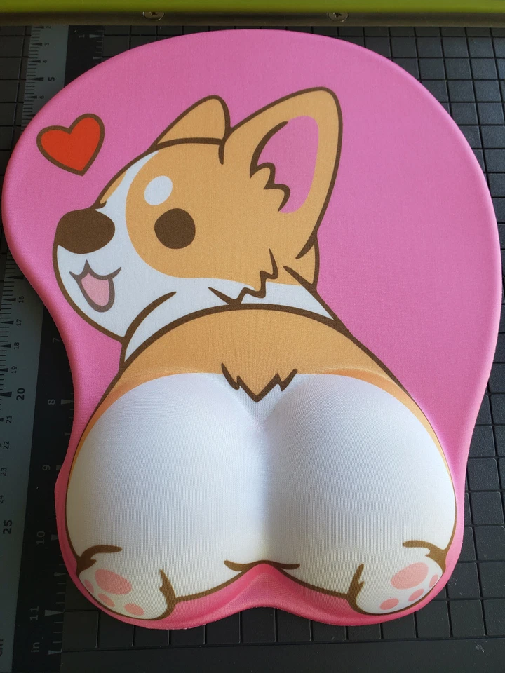 Cute Corgi dog butt cute 3d mouse pad soft wrist rest - 3 day shipping - USA  - Image 4 of 4