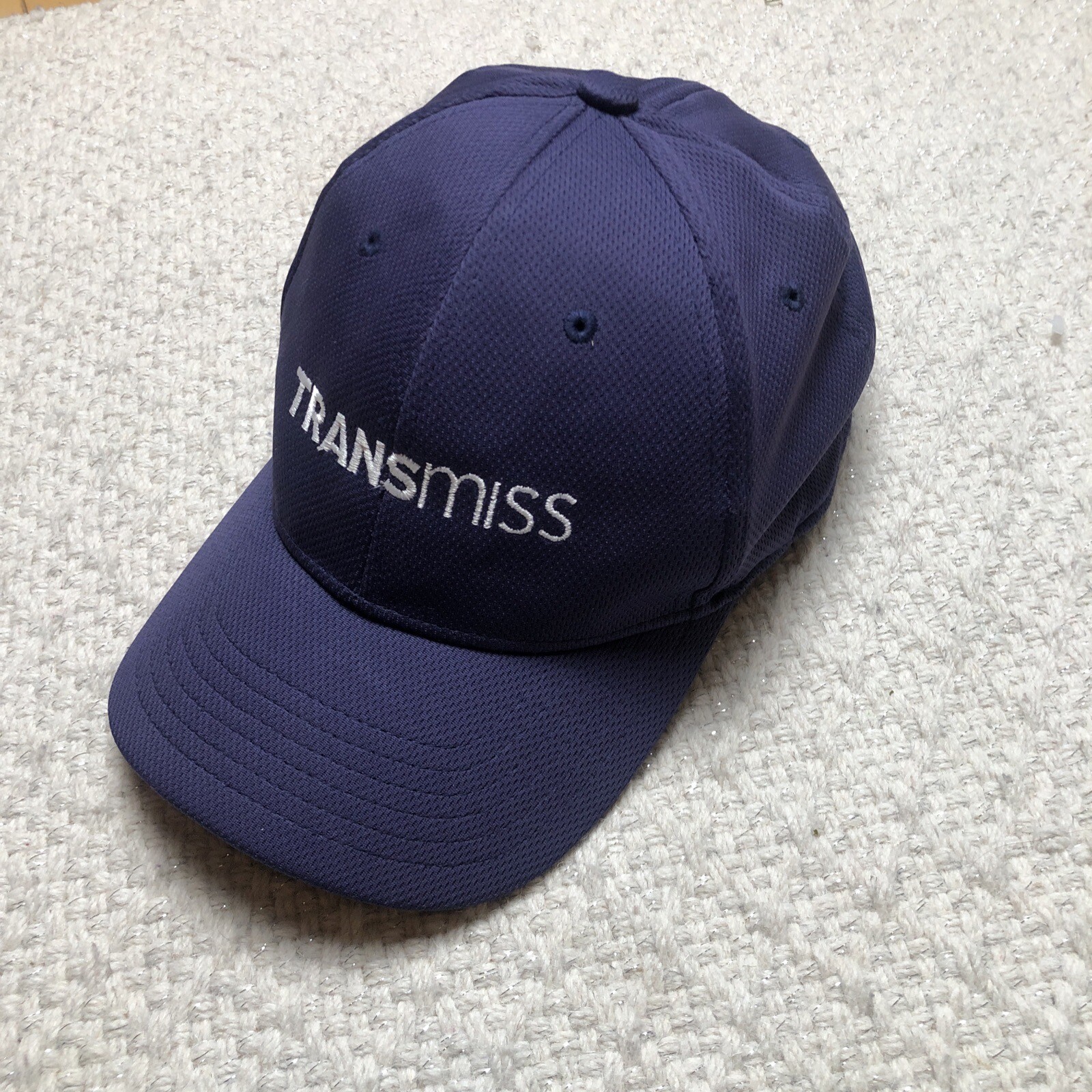 Transmiss cool core blue polyester Strapback Base… - image 3
