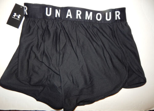 Under Armour Women's Play Up 5 Inch Shorts Size XL 1355791 001 Black / White - Picture 2 of 3