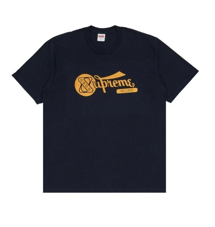 Size: XL :  Supreme “Records” Tee T shirt / Navy (SS24)