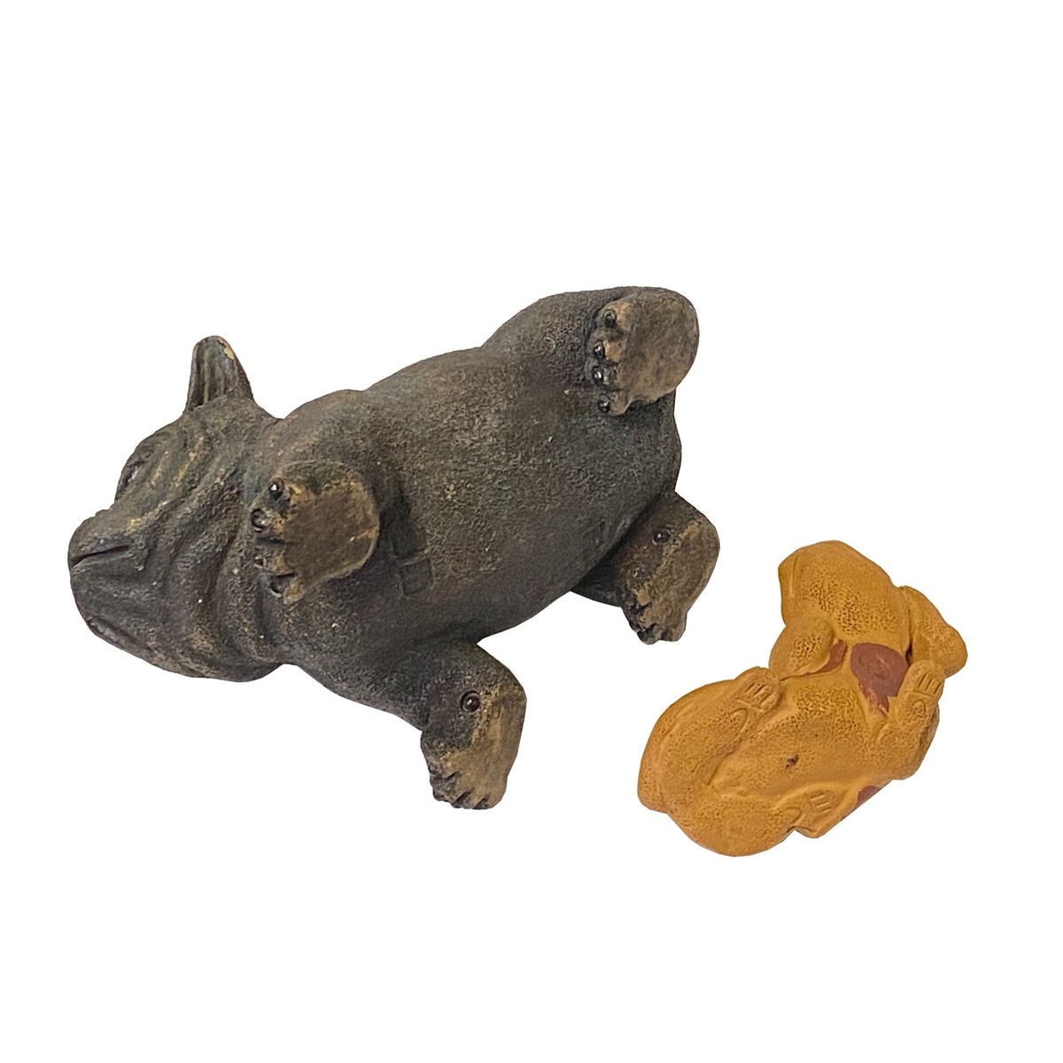 Set of 2 Small Ceramic Animal Figure Display Art ws2343S Set of 2 Small Ceramic Animal Figure Display Art ws2343S