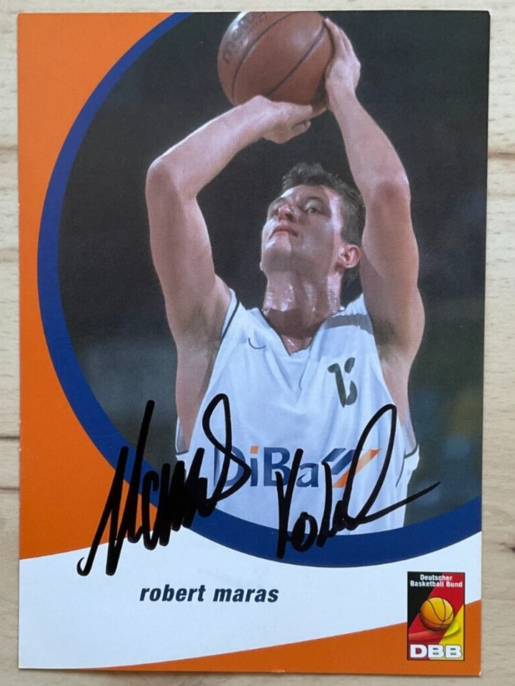 Robert Maras original signierte Autogrammkarte Ak Basketball Nationalspieler - Bild 1 von 1