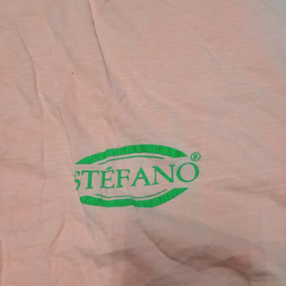 Vintage Galaxy Harvic Stefano Fader Shirt Adult XXXXL 4XL Pink Single Stitch - Image 2 of 4