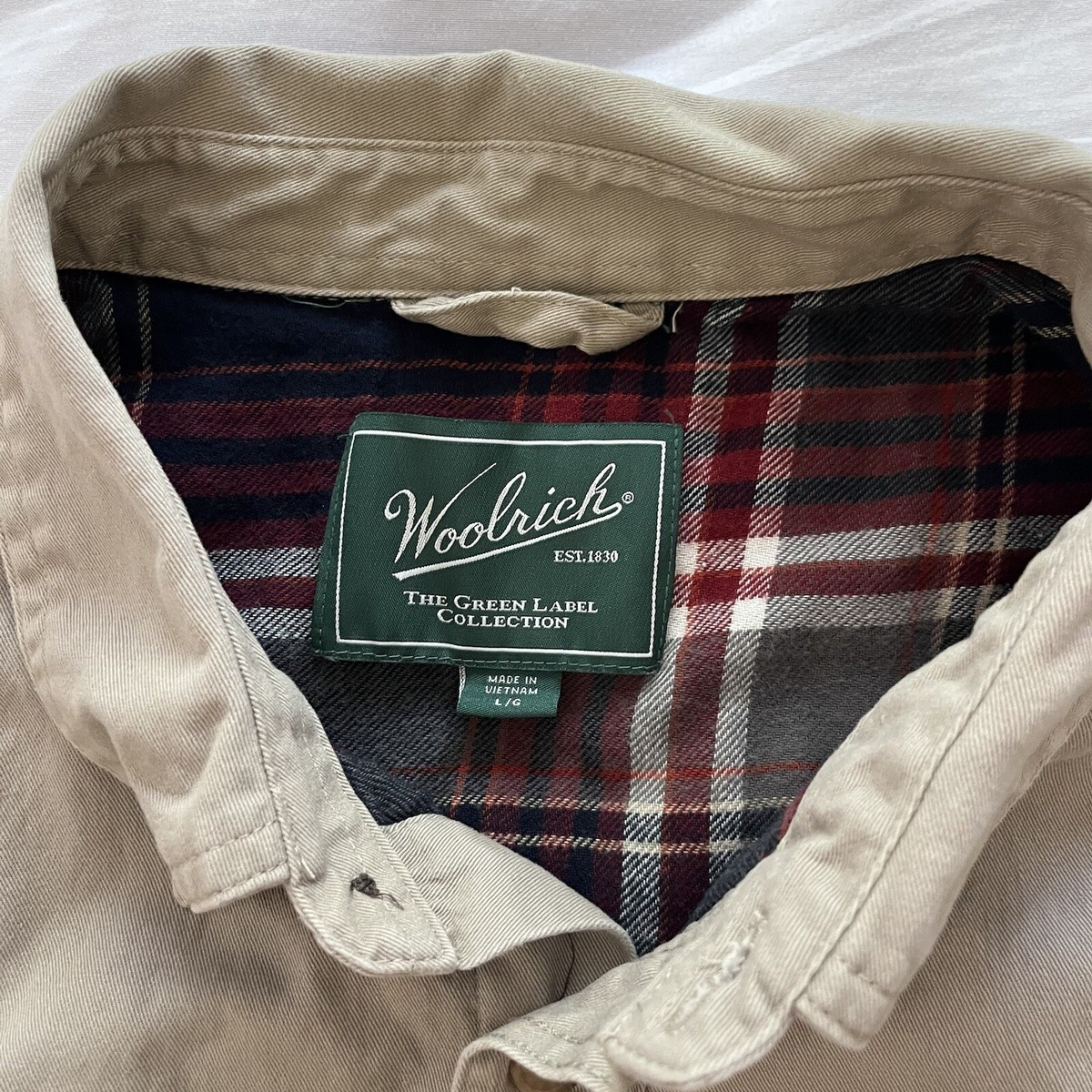 WOOLRICH Green Label Mens Flannel Lined Shirt Jacket Shacket WOOLRICH Green Label Mens Flannel Lined Shirt Jacket Shacket