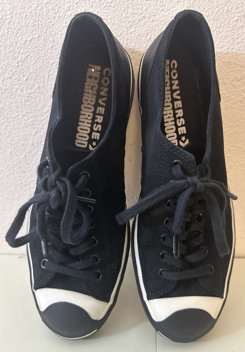 Converse x Neighborhood Jack Purcell Black and White Sneakers Size