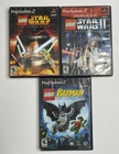 PS2 Game Lot: Lego Star Wars 1 and Star Wars II Batman (PlayStation 2)  CIB