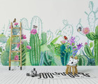 3D Cactus Flower R24375 Wallpaper Wall Mural Self-adhesive Removable Luna
