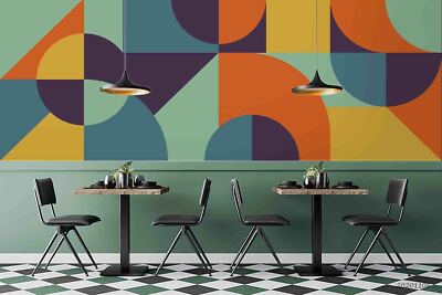 3D Abstract Colorful Geometric Wallpaper Wall Murals Removable Wallpaper