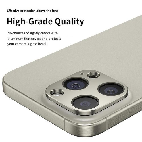 Metal Camera Bezel Protector For iPhone 16 Pro/Pro Cover Z5T0 Lens/Hollow C7V2 - Picture 8 of 19