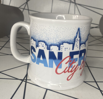 Vintage San Francisco Bay Becher Tasse von Mico 1984 80er San Fran