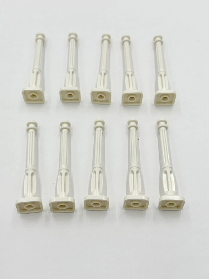 Lego Ciudad/Pueblo/Pueblo Blanco LUZ DE CALLE Poste de Lámpara X10 NUEVO Granel Legos Navidad Foto 2 de 3