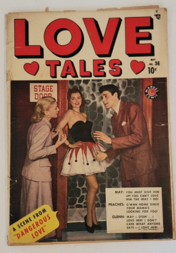 LOVE TALES COMIC #36 ZENITH PUBLISHING MAY 1949 - Picture 1 of 19
