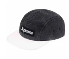CASQUETTE DE CAMP SUPREME SS24 PIGMENT 2 TONS NOIR BLANC