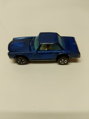 Hot Wheels Redline Mercedes Benz 280 SL 1969 Blue White Interior