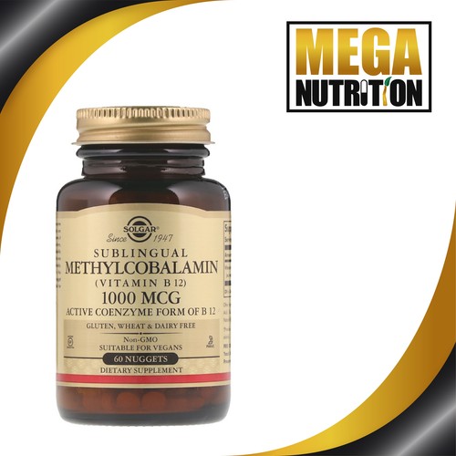 Solgar, soluzione iniettabile metilcobalamina (Vitamina B12), 1000 MCG, 60  Pepite | eBay