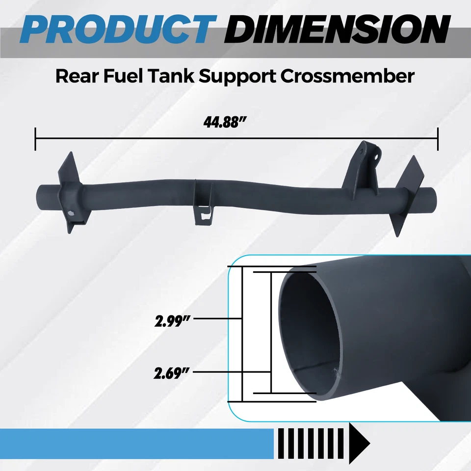 Soporte de tanque delantero y trasero y soporte de amortiguador travesaño para 07-14 Chevy Silverado 1500 Foto 4 de 4