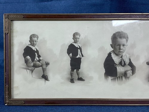 Vintage Photo Portrait of A Boy, Edwin S., Age 4, by Valeché of Brooklyn c. 1925 - Picture 2 of 17