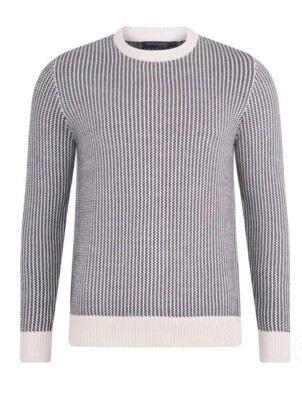 PAUL JAMES 100% COTTON MENS COTTON FISHERMAN TUCK STITCH