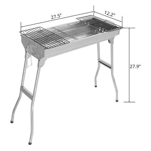 Lightweight and Portable Stainless Steel Barbecue Grill Standard Configuration - Picture 2 of 24