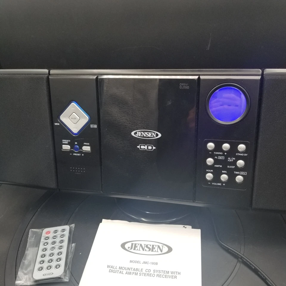 Jensen Wall Mountable CD System JMC-180B AM/FM Stereo with Remote Control - Image 4 of 4
