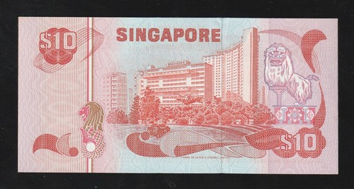 ๐ธ๐ฌ Singapore $10 Dollars ND 1976 Pick 11.b UNC * Board of Comm. of Currency * - Picture 2 of 2