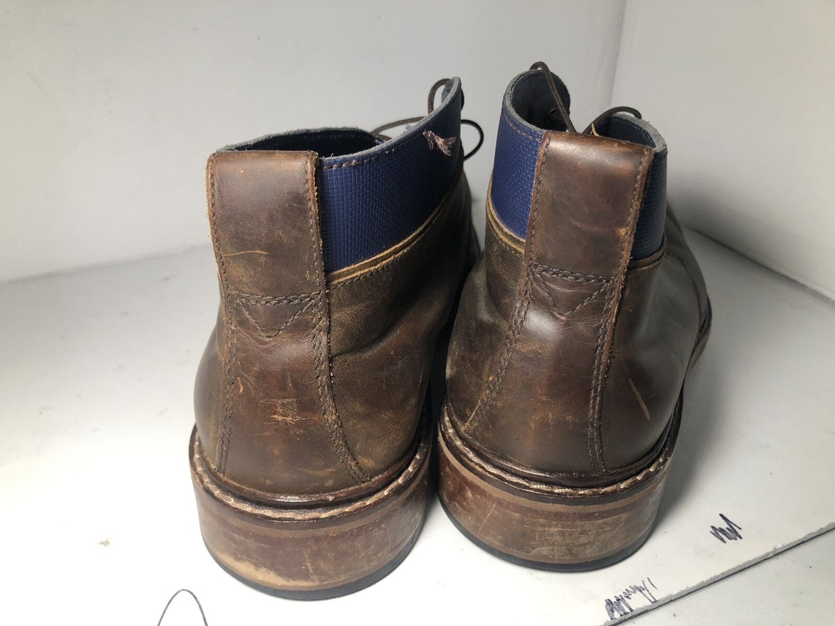 Cole Haan Colton Mens Size 10 Brown Leather Lace Up Chukka Boots Shoes C11771 Cole Haan Colton Chukka Boots Mens 9.5M Brown | Mercari main image 3