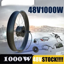 20/24/26er Snow E-Bike Conversion Kit Fat Tire Brushless Hub Motor 170/190mm