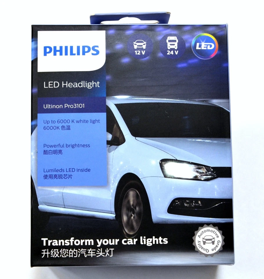 Philips Ultinon Pro3101 LED White 9005 Two Bulbs Headlight High Beam Upgrade Fit - Image 2 of 4