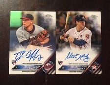 2016 Topps Chrome TYLER DUFFEY & MATT DUFFY Auto Rookie LOT