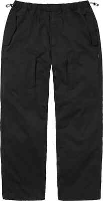 Supreme Cinch Pants - Black - Medium - FW23 - Brand New Authentic