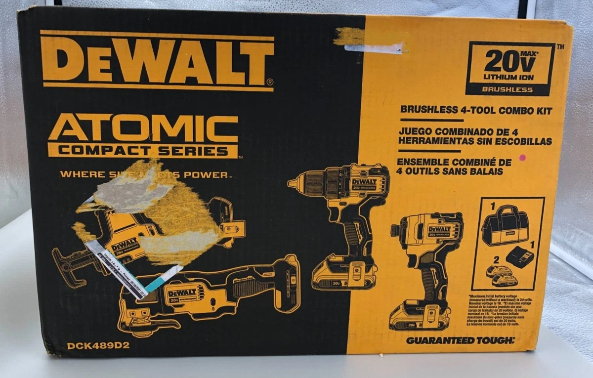 DEWALT DCK489D2 20V Max 4 Tool Cordless Combo Kit Brand New eBay