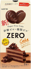 Lotte Zero Sugar Free Cake (Gateau Chocolat) 8 piezas x 5 cajas /De Japón