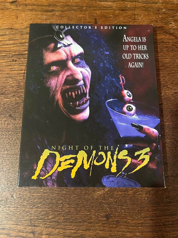NIGHT OF THE DEMONS 3 (1997) SCREAM FACTORY BLU RAY SLIP COVER ONLY-Mint Sleeve