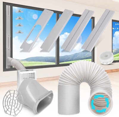 Portable Air Conditioner Window Vent Kit with 5.9  Exhaust Hose Adjustable Porta