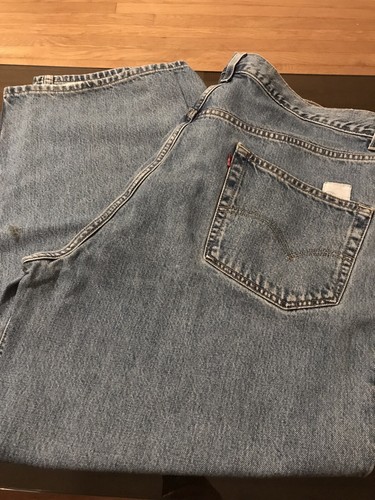 Vintage!! Levi's 595 Baggy Straight Fit Denim Blue Jeans 39x29 Dry Goods |  eBay