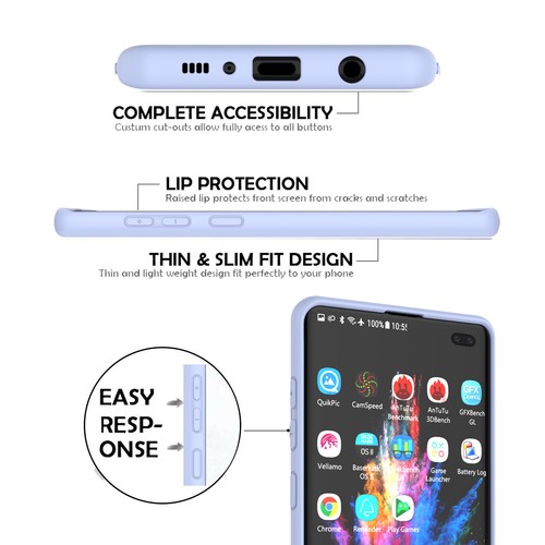 Funda para teléfono Samsung Galaxy S10+/Plus/S10E silicona suave a prueba de golpes delgada cubierta - Imagen 23 de 51